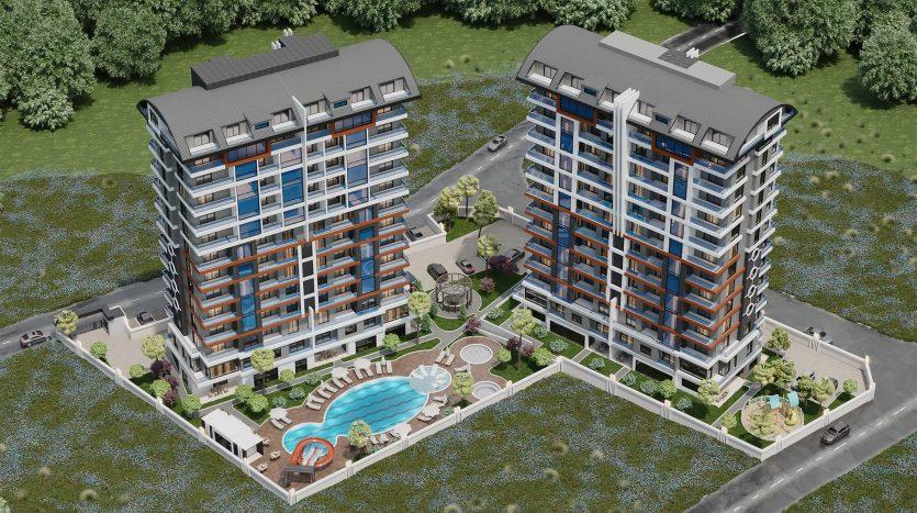 Apartments, 3-комн., Mahmutlar, 3380
